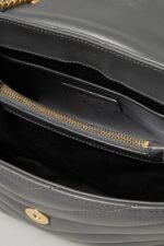 SAINT LAURENT YSL Loulou small quilted leather shoulder bag grey - Image 3