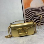 VALENTINO GARAVANI V Logo Baguette Shoulder Bag Ladies MINILOCO Calfskin Bag - Image 8