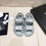 Chanel  Flat Velcro sandals Slide - Image 16