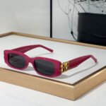 Balenciaga  Mirror leg Hollowed Out Logo   sunglasses Top quality - Image 3