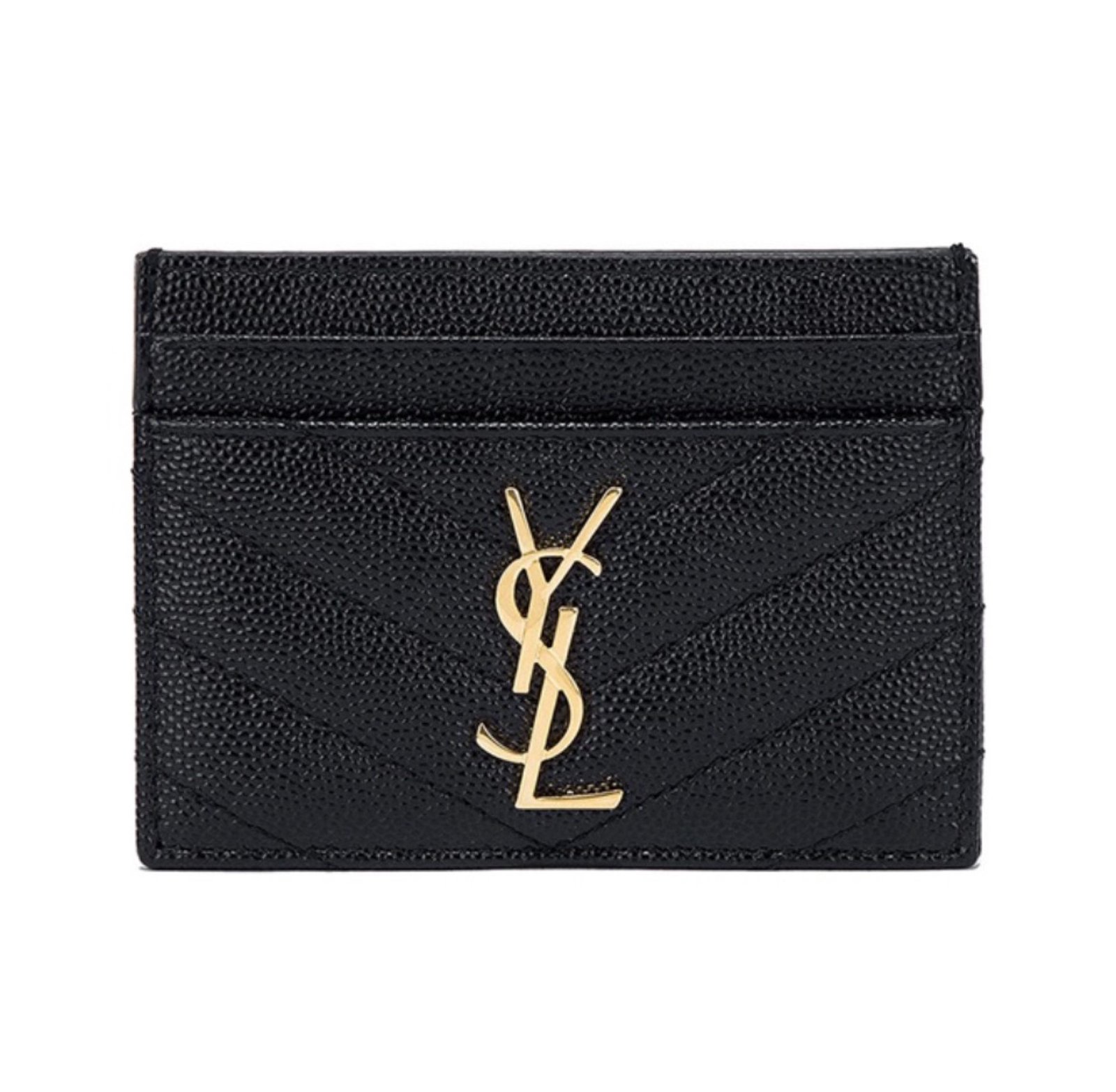 Saint Laurent YSL Caviar Leather Card bags