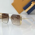Louis Vuitton LV Lrregular Metal Frame Sunglasses Top Quality - Image 3