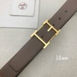Hermes H Belt Buckle & Reversible Brown For Women, Women Belt 380MM - Image 8