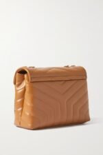 SAINT LAURENT YSL Loulou Small Quilted Leather Shoulder Bag Tan - Image 3
