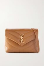 YSL SAINT LAURENT Loulou Toy quilted leather shoulder bag brown