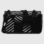 Gucci GG Marmont patent small shoulder bag in patent - Image 2