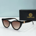 Versace  Mirror leg Logo Cat-eye Sunglasses Top Quality - Image 6