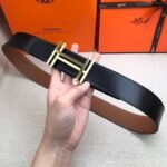 Hermes H Belt Buckle & Reversible Brown For Women, Women Belt 380MM - Image 4