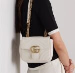 Gucci Marmont GG Leather Shoulder Bag - Image 2