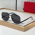 Saint Laurent YSL Metal Oval Sunglasses Top Quality - Image 5