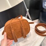 Prada Suede Bucket Bag - Image 8