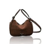 Prada Darling Suede Handbag 10A quality 1BE078