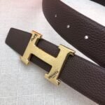 Hermes H Belt Buckle & Reversible Black For Women, Women Belt 380MM - Image 4