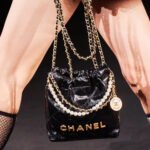 CHANEL Mini 23S Shiny Calfskin with Pearl Handbag AS3980 - Image 2