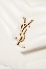 SAINT LAURENT YSL Loulou medium quilted leather shoulder bag white - Image 3