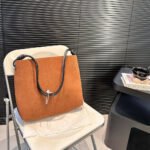 LOEWE Suede Tote Bag - Image 11