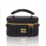 MIU MIU Matelassé Nappa Leather Shoulder Bag
