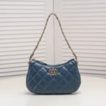 Chanel 23K Double C Hobo Chain Shoulder Bag Handbag - Image 6