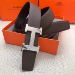 Hermes H Belt Buckle & Reversible Black For Women, Women Belt 380MM - Image 3