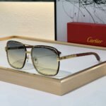 Cartier Metal Side Color Matching Aviator Sunglasses Top quality - Image 5