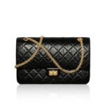Chanel 2.55 Black Aged Calfskin Handbag