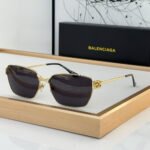 Balenciaga  Hollow metal Logo   sunglasses Top quality