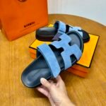 Hermès Chypre leather sandals - Image 3