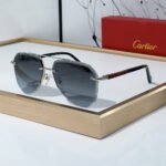 Cartier Color Matching Metal irregularity Sunglasses Top quality - Image 3