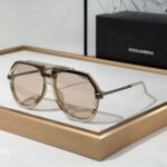 DOLCE & GABBAN DG Sheet Frame Slim Mirror Legs  Sunglasses Top quality - Image 6