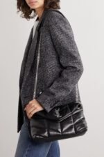 SAINT LAURENT Loulou Puffer small quilted leather shoulder bag black - Image 4