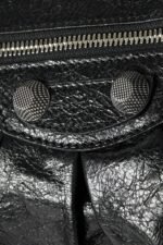 BALENCIAGA Le Cagole small studded crinkled-leather shoulder bag - Image 3