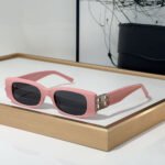 Balenciaga  Mirror leg Hollowed Out Logo   sunglasses Top quality - Image 7