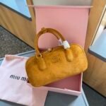 Miu Miu Arcadie Padded Suede Tote Bag - Image 4