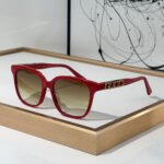 Gucci  Mirror leg Logo sunglasses Top quality - Image 2