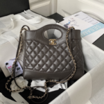 Chanel C31 Shopping  Black Calfskin LGHW - Image 5