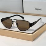 Celine  Metal logo Pattern  sunglasses Top quality