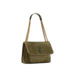 Saint Laurent YSL Niki Quilted Suede Handbag - Image 2