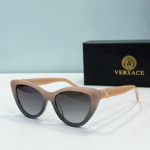 Versace  Mirror leg Logo Cat-eye Sunglasses Top Quality - Image 4