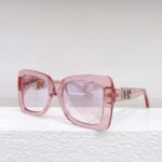 DOLCE & GABBAN DG  Plate frame. Hollow Mirror leg Logo Sunglasses Top quality