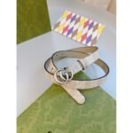 Gucci  Imported Calfskin Apricot Bottom Vintage GG Swivel Buckle Double Sided/Cuttable 20MM - Image 2