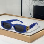 Balenciaga  Mirror leg Hollowed Out Logo   sunglasses Top quality - Image 4