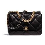 Chanel 19bag   Gold Buckle Shoulder Crossbody Bag