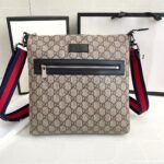 GUCCI Classic Canvas&Leather Crossbody Bag - Image 2