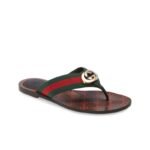 Gucci GG THONG WEB SANDAL Flip Flop Slide 612138