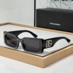 DOLCE & GABBAN DG Small Box Logo Mirror leg  Sunglasses Top quality - Image 6