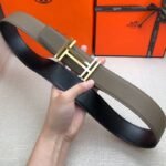 Hermes H Belt Buckle & Reversible Brown For Women, Women Belt 380MM - Image 3