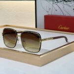 Cartier Metal Side Color Matching Aviator Sunglasses Top quality - Image 4