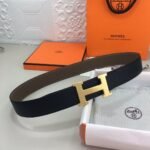 Hermes H Belt Buckle & Reversible Black For Women, Women Belt 380MM - Image 3