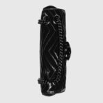 Gucci GG Marmont patent small shoulder bag in patent - Image 6