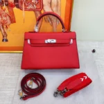 Hermès Kelly22 Silver Buckle Epsom Tote - Image 2